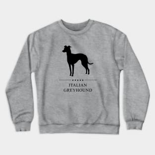 Italian Greyhound Black Silhouette Crewneck Sweatshirt